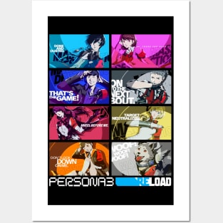 Persona 3 RELOAD - SEES All Out Attack Splash Art Posters and Art